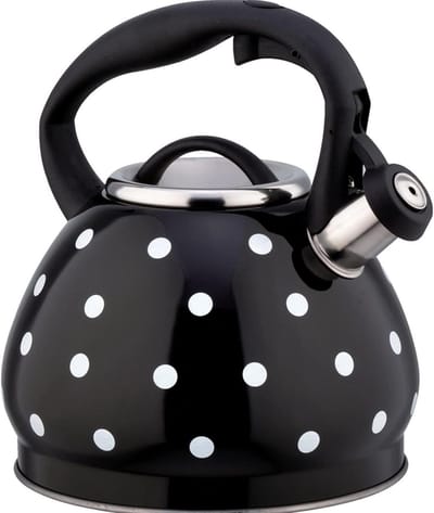 Fluitketel - Theepot Waterkoker - Thee Zetten - Warmte-isolerend Handvat - 3L Capaciteit - Zwart