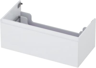 INK - Onderkast 1 Lade Greeploos Gelakt 45gr - 900x450x350 Mm - Hoogglans Wit