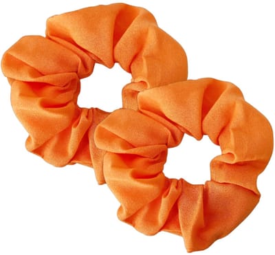 Scrunchie oranje 2 stuks - Meisje haarelastiekjes-Haarwokkel zomer| Nederland oranje Haarwokkel Koningsdag| wk/ek voetbal feestdagen| 2 stuks