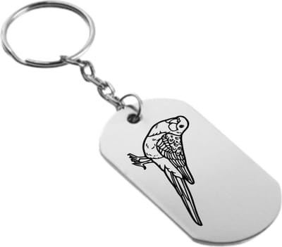 Akyol - Parkiet Sleutelhanger - Vogels - Vogelliefhebber - Leuk kado voor iemand die van vogels houd - 2,5 x 2,5 CM