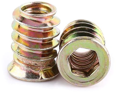 Assortiment van 20 Stuks Schroef-in Moeren, Hexa Drive, Volledig Gewikkeld, Gegalvaniseerd Staal M6/M8/M10 voor Diverse Toepassingen
