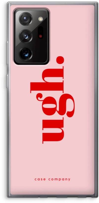 Case Company® - Hoesje geschikt voor Samsung Galaxy Note 20 Ultra / Note 20 Ultra 5G hoesje - Ugh - Soft Cover Telefoonhoesje - Bescherming aan alle Kanten en Schermrand