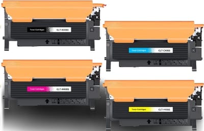 Toner Geschikt voor Samsung CLT-406S / CLT-P406 | Multipack van 4 stuks Geschikt voor Samsung CLP-365 - CLX-3305 - Xpress SL-C460W