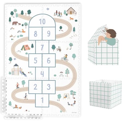 Tapis de jeu puzzel en huisje Play&Go Hopscotch