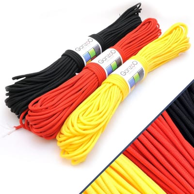 3-Delige Set Universeel Survival Touw Paracord 550 Kogelvrij 93 Meter