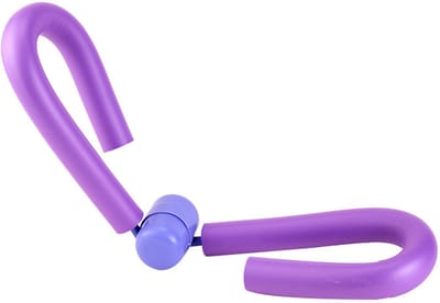 Multifunctionele dijbeentrainer, beentrainer, apparaat voor het vormen van gymnastiekspieren, dijbeentrainer, krachttrainer voor de benen, paars.