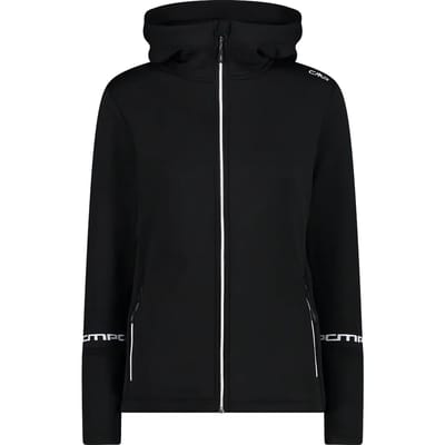 CMP Ski Pully Hooded - Wintersportpully Voor Dames - Met Capuchon - Zwart - M