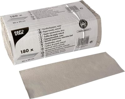 180 Vellen C-Vouw Handdoekpapier (31x25cm) - 1-Laags Keukenrol voor Dispensers