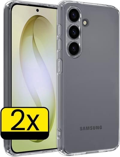 Hoesje - 2 Stuks - Geschikt voor Samsung Galaxy S26 - Sterk & Shockproof - Case Siliconen - Back Cover - Telefoon Hoes - Telefoonhoesjes - Transparant