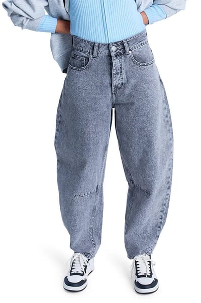 Roxy Barreled Babe Hoogzittende Jeans Blauw 25 Vrouw