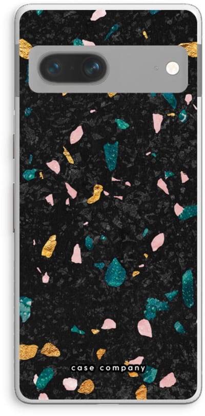 Case Company® - Hoesje geschikt voor Google Pixel 7 hoesje - Terrazzo N°10 - Soft Cover Telefoonhoesje - Bescherming aan alle Kanten en Schermrand