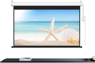 Projectorscherm Elektrisch - Automatisch Scherm - Thuisbioscoop Creëren - Stille Motoraandrijving - 60 inch 16:9 - Wit