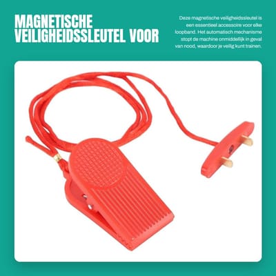Dailygoods- Loopbandmagneet Veiligheidssleutel - Magnetische Veiligheidsschakelaar - Noodstop - Loopbandaccessoires - Dubbel Inzetontwerp - Automatisch Mechanisme