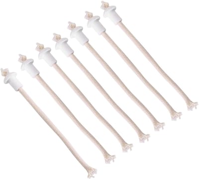 Allecto - Brandstoflont - Spaarlont - Ideaal voor olielampen - 7,3 Inch - Kaarsenlonten - Perfect voor sfeerverlichting - Geschikt voor binnen en b...