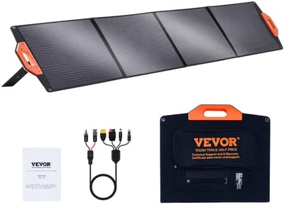Golaro Opvouwbaar zonnepaneel - Draagbaar zonnepaneel - Mobiel zonnepaneel - Kamperen - Waterdicht - 200W - USB-A en USB-C