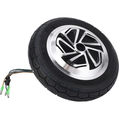 Kit de Conversion pour Trottinette Électrique 8 Pouces 36V 350W avec Moteur de Moyeu de Roue Contrôleur Sans Balais Accélérateur au Pouce Contrôle de Vitesse black