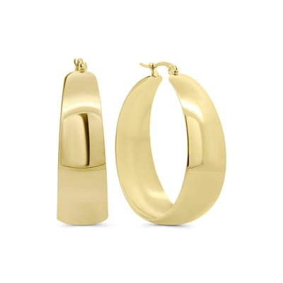 8CE-70658 – CO88 Collection – Brede Oorringen 40mm – Goudkleurig