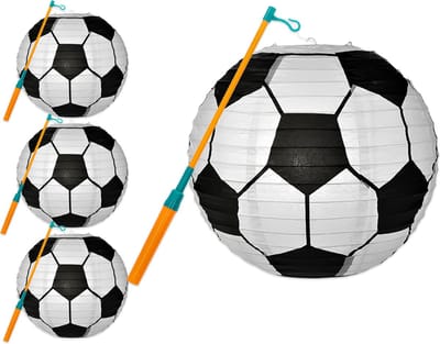 Lampion - Sint Maarten - Lampionstokje - Met Lichtje - Dieren - Treklampion - Papier - Kind - Wit - Versiering - 4 Stuks