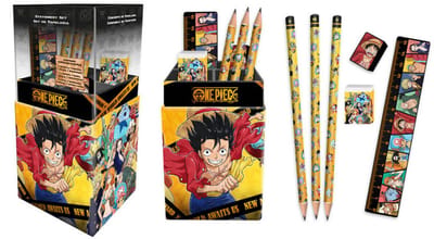 One Piece desk pen holder set