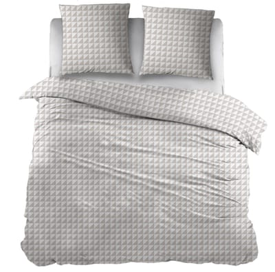Snoozing Chanel Dekbedovertrek - Tweepersoons - 200x200/220 cm - Beige