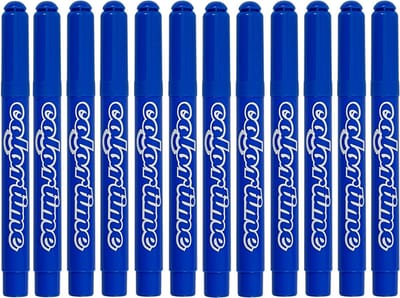 Colortime stift,  5 mm lijn, azuur transparant gl, 12 stuks