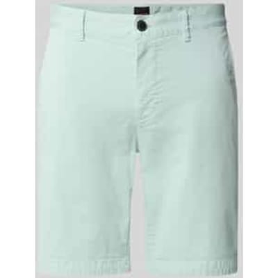 slim fit chino-short van katoenmix