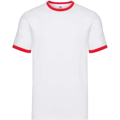 T-shirt Fruit of the Loom Ringer