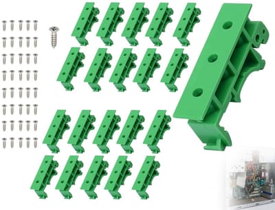 20-delige DIN Rail Adapter Set voor PCB Montage, Beugels en Houder Clips met 40 Schroeven voor Stabiele Bevestiging
