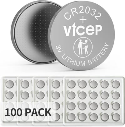 Knoopcelbatterijen - Lithium Batterijen - Apparaten Voeden - Lange Levensduur - 100 Stuks - Zilver