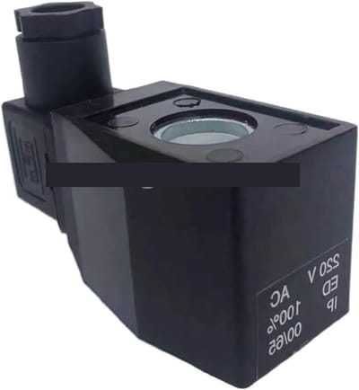 Spoel Magneetventiel - Waterklep Spoel - Industriële Automatisering - Standaard Binnengat - 16 mm Binnengat 40 mm - Zwart