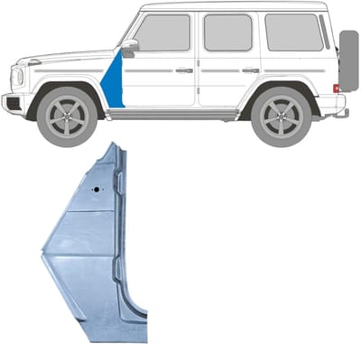 Reparatiepaneel voorspatbord voor Mercedes G-Class W460 W461 W463 1979- / Links