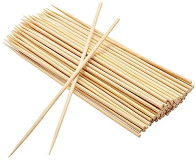 Houten Grillspiesen voor Barbecue, Buffet en Knutselwerk - Verkrijgbaar in Maten van 10 t/m 30 cm