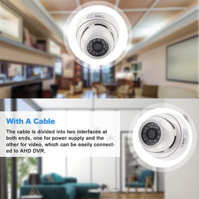VT Goods Coaxiale Videocamera - 1080P HD - Infrarood Nachtzicht - Indoor Dome - Bewakingscamera - Binnenbeveiliging - 2 MP