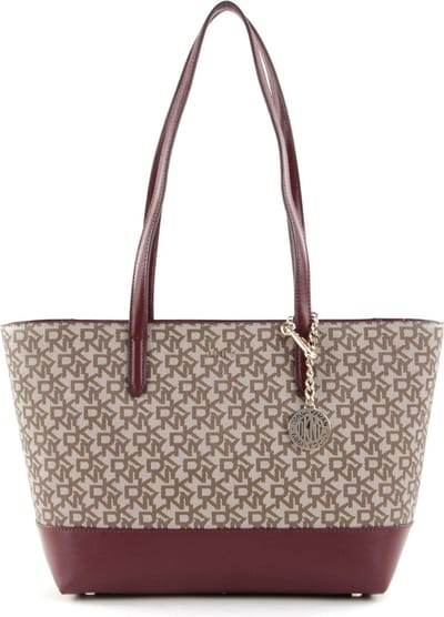 DKNY Shopper Schoudertas Bryant Tote Chino Logo-Sand Beige Veelkleurig