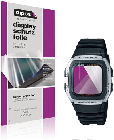 dipos – 6x Beschermfolie geschikt voor Casio W-96H-1AV | Krasbestendige & heldere Screenprotector Ultra-Thin