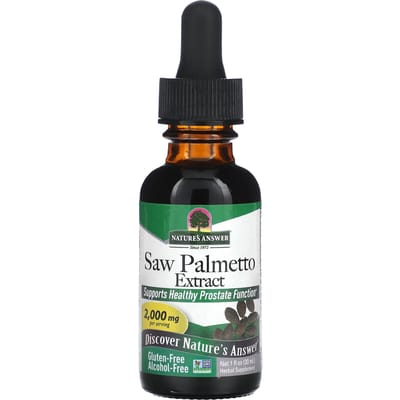 Nature's Answer, Zaagpalmextract, Alcoholvrij, 2.000 mg, 30 ml(1 fl oz)