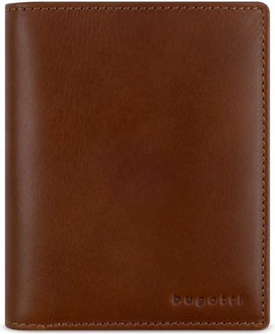Bugatti Remo Portemonnee RFID-bescherming Leer 10 cm - Jongens - Staand formaat - cognac