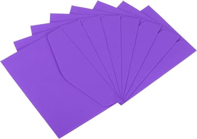 Mini Enveloppen Set van 24 Stuks voor Cadeaukaarten en Visitekaartjes - Paarse Kleine Enveloppen voor Notities en Trouwen