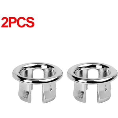 4/1 stuks Wastafel Spoelbak Gat Overloopring Holle Plug Keuken Badkamer Inzetstuk Vervanging Trim Bad Afvoer Dop Kunststof Ronde Afdekking