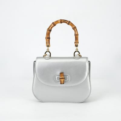 Lente Bamboe Sectie Handtas, Leren Dames Tas, High-end Commuter Veelzijdige Schoudertas, Crossbody Tas voor Dames 15.5*9.8*15cm