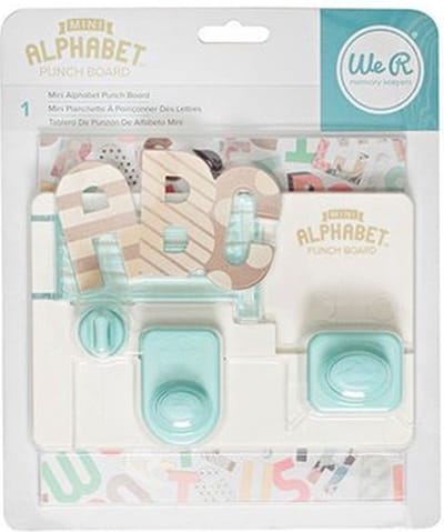 We R Memory Keepers punch board mini alphabet
