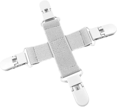 Bed Laken Ontklitter - Hoeslaken Houders - Efficiënt Wassen - Voorkomt Kreukels - 15 x 15 cm - Zwart