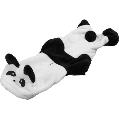 Sweats à capuche pour chien par temps froid Doux Épais Polyester Coton Design Panda Hiver Chien Chaud Pyjamas pour L(for 6.5-9kg) white