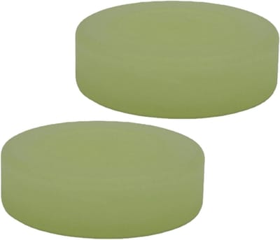 IJshockeypucks - Sportballen Hockey - Sporttraining Buiten - In het donker lichtgevend - 7 x 2 cm - Groen