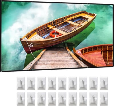 Projectiescherm - Filmscherm Gordijn - Thuisbioscoop Kantoor - Opvouwbaar Anti-kreuk - 150 inch 16:9 - Wit