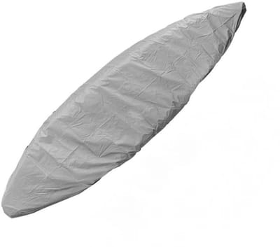 kajakhoes - 210D Oxford-doek - stofbescherming - Geschikt voor kajaks van 3,1-3,5 m - Lichtgewicht - grijs - Waterdichte - voor vissersboot kajak kan