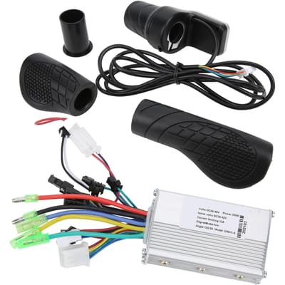 36V48V 350W Borstelloze Controller met LCD en 124DX Halve Draaigas Set voor Elektrische Scooter