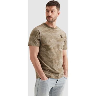 PME legend camel heren t-shirt   Ronde hals   Regular fit   Grafisch patroon   Duurzaam   Korte mouw Camel M