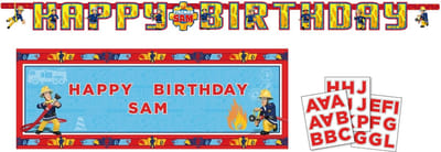 Amscan International Brandweerman Sam - Happy Birthday versiering - 180cm