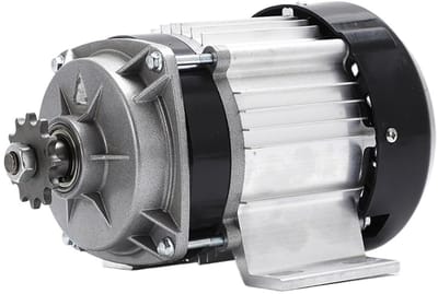 Elektrische Motor - Driewieler Motor - Voertuig Aandrijving - Permanente Magneet - 24 V 500 W - Zilver